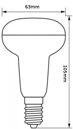 Żarówka LED R63 E27 - Ciepła barwa - 8W ULBU68 Unilight