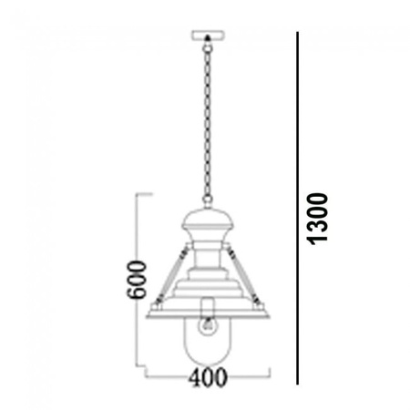 Industrialna lampa wisząca loftowa, metalowa OPRAWA antyk zielona ULFN238 Unilight