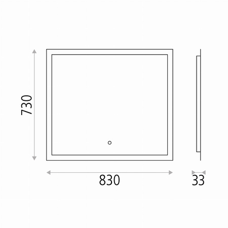 Lustro Amanzi ACB Lighting LED Metal/Szkło A359610LP