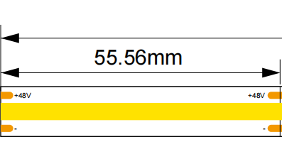 48V COB LED STRIP IP20-50M- 4000K-6w/m ULLS21 Unilight