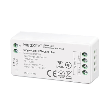 Mi-Light ODBIORNIK 12A RF 2.4G 4 STREFOWY MONO FUT036S FUT036S