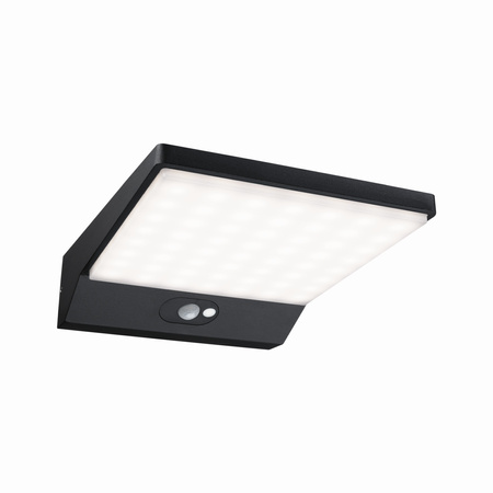 Oprawa elelewacyjna RONEA LED 12W czujnik ruchu 180x250mm 3000K IP54 230V ciemno szary aluminium