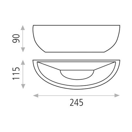 Lampa ścienna Lotto ACB Lighting LED E14 Matt Biały Gips A33571B