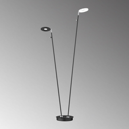 Lampa Podłogowa Dent Fischer&Honsel LED 2x7,5W piaskowo-czarny metal 40404