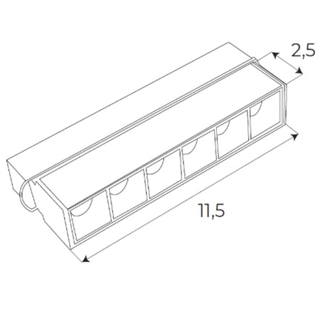 Maxlight Magnetic M0003Z Lampa Magnetyczna Liniowa System Zigbee 6W 340LM 2700/5000K