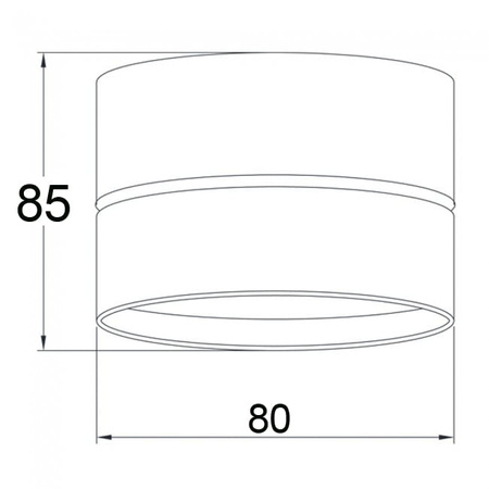 OPRAWA SUFITOWA TUBA DOWNLIGHT  URBAN ULDL85 Unilight