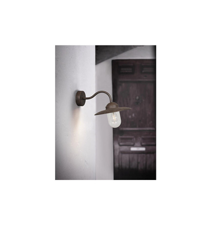 Lampa Ścienna Nordlux E27 60W Rdzawy 22671009