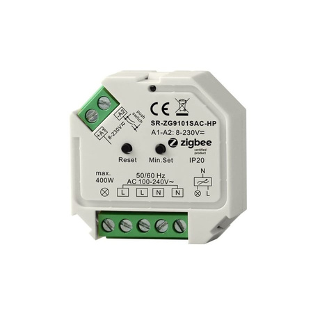 2-krotny przełącznik dopuszkowy ZigBee 3.0 - SR-ZG9101SAC-HP-SWITCH-2CH