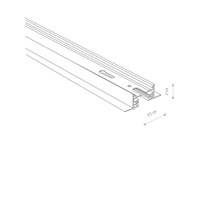 1-obwodowy Profile PROFILE RECESSED TRACK 1 METER Czarny Nowodvorski 9013