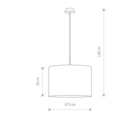 Lampa sufitowa ALICE M Ecru Nowodvorski 3458