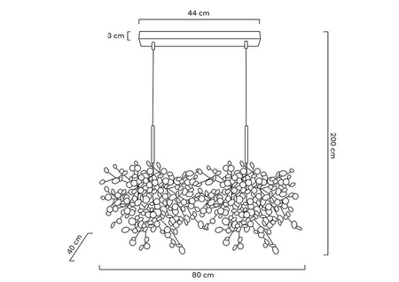 Lampa wisząca MONETE złota - metal