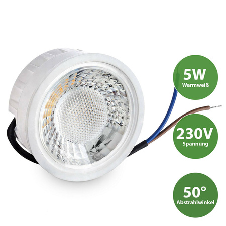 MICRO FLAT COIN PLASKI  5W  moduł LED 3000K ULBU100 Unilight