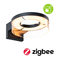 Oprawa elewacyjna CAPERA LED SH Zigbee12,5W 800lm 2200K-3000K czujnik ruchu i zmierzchu IP44 230V antracyt / aluminium