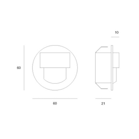 RUEDA mini LED Light 10V 0,4W IP66 3000K aluminium Barwa Ciepła MH-RMI-G-H-1-PL-00-01 Skoff