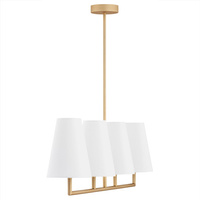 Lampa wisząca SAFIANO biały, złoty E27 1828 Argon