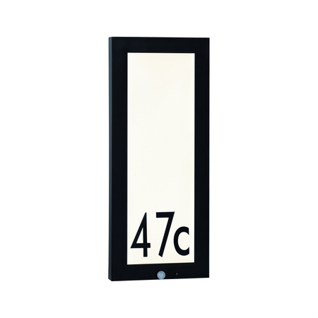 Oprawa elewacyjna BOARD numer domu 10W 900lm 600x250mm 3000K IP44 230V antracyt / aluminium