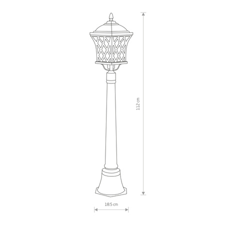 Lampa stojąca TAY Czarny Nowodvorski 5294