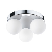 Lampa sufitowa łazienkowa GOVE LED G9 max.3x20W IP44 230V chrom satyna / metal