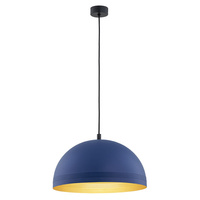 Lampa wisząca BONITA granatowy, złoty środek E27 8244 Argon