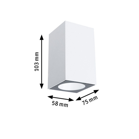 Oprawa elewacyjna FLAME IP44 4W 265lm 2200K 230V biały