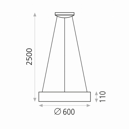 Lampa wisząca Dilga ACB Lighting LED Czarny Aluminium/Pleksi C345020NDP