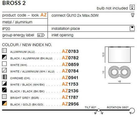 BROSS 2 BLACK Azzardo AZ2136