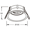 HOLLOW DEEP Downlight DALI czarny - barwa swiatla 4000K neutralna