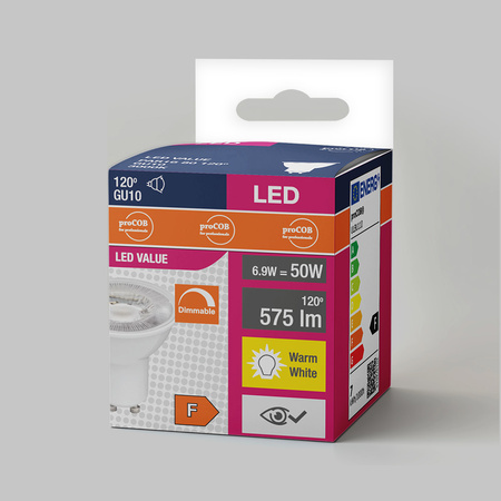 Żarówka ściemniana GU10 LED 3000K OSRAM Tech ULBU110