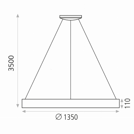 Lampa wisząca Dilga ACB Lighting LED Teksturowany biały Metal C345060BCA