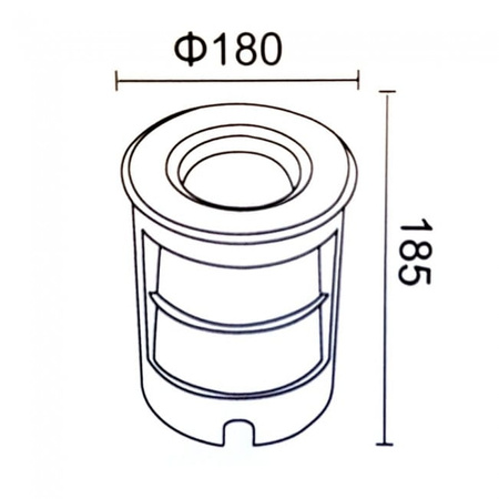 OPRAWA NAJAZDOWA DOGRUNTOWA LED 220V IP67 CIEPŁA BARWA 13W ULUL07 Unilight