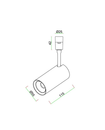 Minusplus Spot Light 12W 3000K ULTL124 Unilight