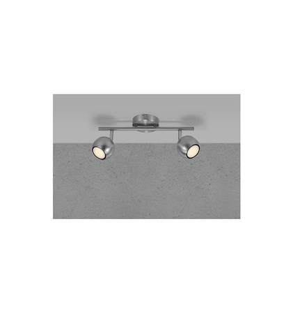 Lampa sufitowa Spot CHICAGO NORDLUX 2x10W GU10 Srebrny Metal 47450032