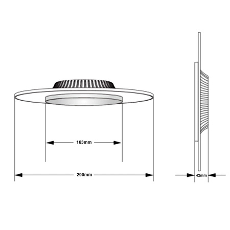 Kinkiet Oprawa sufitowa Sheenly serii JADE TRANSPARENT SL-PAN-12W-WW-JD Unilight