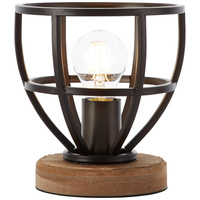 Lampa stołowa Matrix Wood E27 TL   dia 195mm