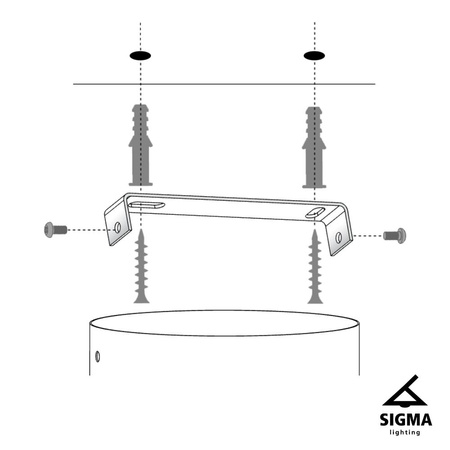 GAMA 4 BIAŁY lampa wisząca SIGMA 33189