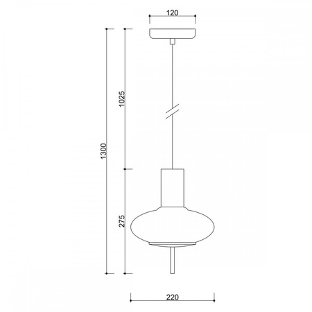 TORNI A biała sufitowa lampa wisząca TOA111P0 UMMO