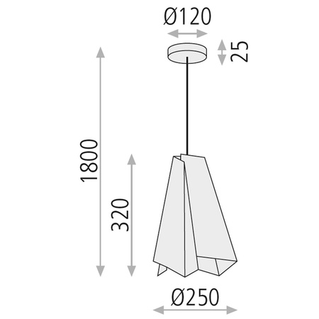 Lampa wisząca Dama ACB Lighting LED E27 Biały ostrygowy RAL1013 Metal C8177B