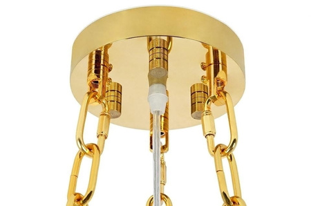 Lampa wisząca IMPERIAL GOLD 80 - stal, kryształ ADANI AD142