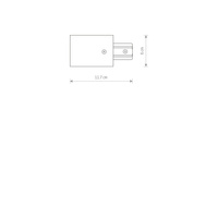 1-obwodowy Profile PROFILE RECESSED POWER END CAP Biały Nowodvorski 8972