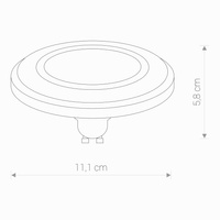 ŻARÓWKA (BLACK) GU10, ES111