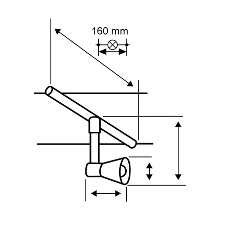 System linkowy zestaw Sheela max5x10W GU5,3 Chrom mat/Chrom 12V DC 60VA twszt/metal