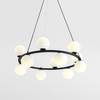 LAMPA WISZĄCA KRONE 12 BLACK