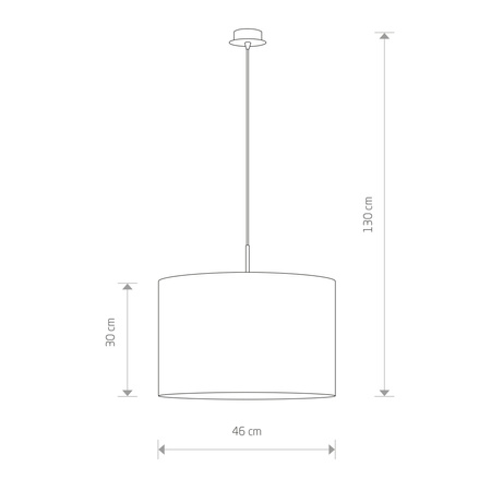 Lampa sufitowa ALICE L Beż Nowodvorski 3466