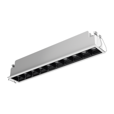 Lampa wpuszczana Tango ACB Lighting LED Biało-czarny Aluminium/Poliwęglan E376820B