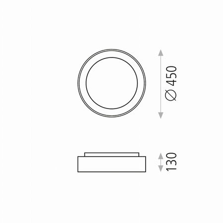 Lampa sufitowa Dilga ACB Lighting LED Teksturowany biały Metal/Akryl P345010BDP