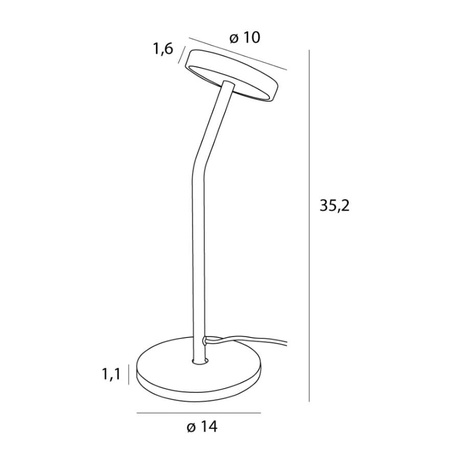 Maxlight T0061 Lampa Stołowa Ibiza Czarna