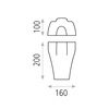 Lampa ścienna Bella ACB Lighting LED E27 Opal Podwójna warstwa szkła A32631OP