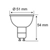 Źródło światła LED GU10 3X 7W 250lm 4000K 36st. 230V biały RAL9003 / tworzywo sztuczne