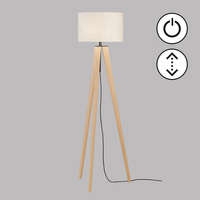 Lampa Podłogowa SHINE-WOOD Fischer&Honsel E27 3x40W piaskowo-czarny metal 40480