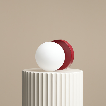 LAMPKA BIURKOWA BALL RED WINE S